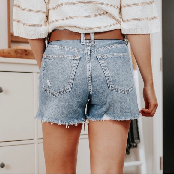 Free People Makai Denim Cut Off Shorts - Picture 3 of 3